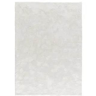 Atticgo Hochflorteppich Weiß Roma 160/230 cm , Textil , Uni , Rechteckig , 160x230 cm , Oeko-Tex® Standard 100 , antistatisch, leicht zusammenrollbar, rutschfeste Unterfläche , Teppiche und Böden, Teppiche, Hochflorteppiche & Shaggys