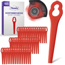 Filzada ® 50x Rasentrimmer Messer - Ersatzmesser Rasentrimmer geeignet für Einhell Trimmer - Rasentrimmer Messer - Rasentrimmer Zubehör - Kunststoffmesser für Rasentrimmer - Rasentrimmer Ersatzmesser