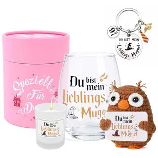 Aitsite Geschenke für Freundin Beste Freundin Geschenke Weinglas Lustig Weingläser Geburtstagsgeschenk für Frauen Personalisierte Geschenk Für Beste Freundinnen Geschenkideen für Frauen Kollege 450ml