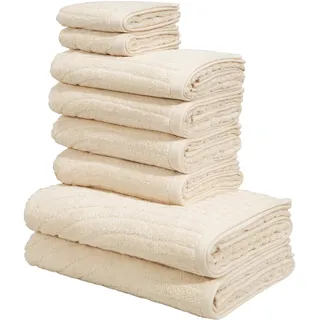 MY HOME Ognon Handtuchset 8-tlg. beige