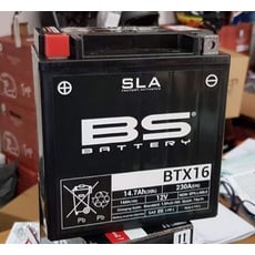 Bild von 300763 BTX16 AGM SLA Motorrad Batterie, Schwarz