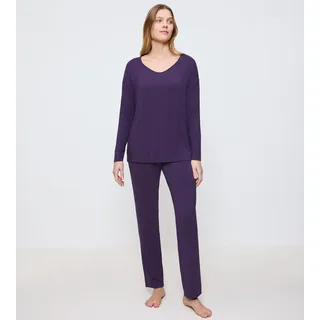 Triumph Pyjama "Timeless Sensuality PK LSL" 2 tlg. atumgsaktiv und weich, royal lila