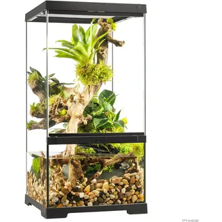 Exo Terra Pro Paludarium Xs X-tall Terrarium 30x30x60cm | Black | 30 x 30 x 60 cm