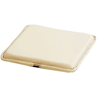 Hoowarm 1/2er Set Barhocker Kissen Eckig PU-Leder - 30x30/35x35cm Bequemes Sitzkissen Wasserfest Outdoor Stuhlkissen Sitzpolster für Küche Esszimmer Garten Indoor Outdoor(Beige,35x35x3cm(1pc))