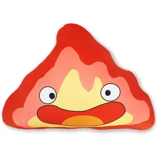 DigiTizerArt Anime Cartoon Movie Character Plush Throw Pillow 3D Flame Shape with Cute Face Decoration Pillows Fans Gift Cosplay 39cm for Car, Bedroom, Sofa, Couch, Living Room