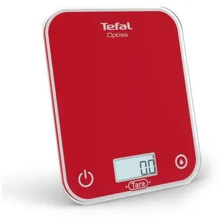 Tefal Tefal, Optisss BC50U3V0 Elektronische Küchenwaage, leicht ablesbares Display, kratzfest, Kapazität 5 kg, Weiß