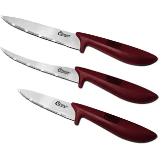 Clauss Messer Set 3 tlg Universalmesser Gemüsemesser Schälmesser - Bunt
