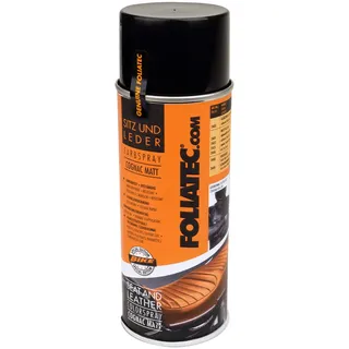 FoliaTec Sitz und Leder Farbspray Lack Spray für Auto & Motorrad Leder und Kunstleder, cognac matt, 400 ml