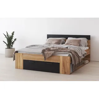 INOSIGN Bettgestell »Faweza, Breite 160 bzw. 180 cm, Stauraumbett«, Funktionsbett Schublade mit extra viel Stauraum, beige