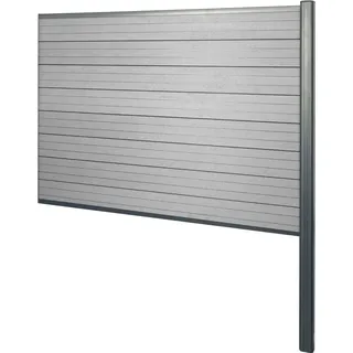 Mendler Windschutz 185 x 122 cm grau WPC