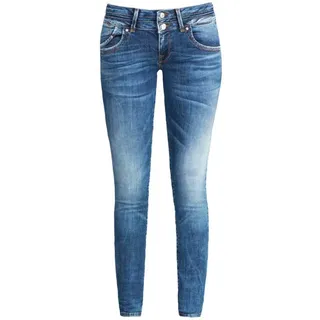 LTB Jeans Damen Skinny Jeans Julita X - High Waist SkinnyJeans mit Knopf & Reißverschluss und Stretch - Julita X ANGELLIS WASH Jeanshose blau 29W / 30L