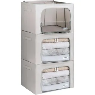 4CONVY Aufbewahrungsbox 3 x 66 L 1-tlg. grau