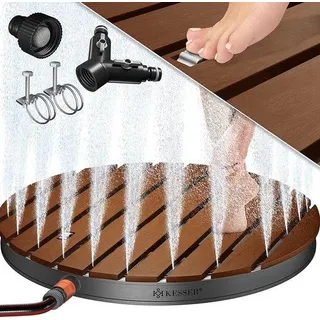 Außendusche dunkelbraun Aluminium 70cm Ø - Dunkelbraun