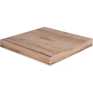 levandeo Eckregal Kernbuche 32x32cm Wandregal Holz Nachbildung Regal Eckboard - Braun
