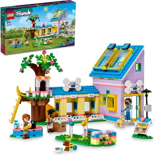 LEGO 41727 Friends Hunderettungszentrum, kreatives Tierarzt Spielzeug mit Mini-Puppen und Welpen-Figuren, aus der Serie 2023 Autumn mit Zac und Tierfiguren, wie Pickle der Hund - Beige