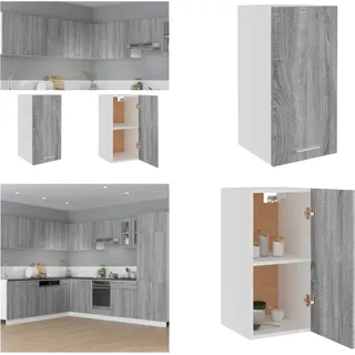 vidaXL Hängeschrank Grau Sonoma 29,5x31x60 cm Holzwerkstoff - Hängeschrank - Hängeschränke - Küchenschrank - Wandschrank - Grau