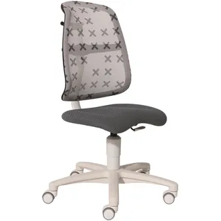 Paidi Jugenddrehstuhl , Grau, Weiß , Metall, Kunststoff, Textil , Drehkreuz , 58x84-94x73 cm , Blauer Engel, Goldenes M, Oeko-Tex® Standard 100 , Stoffauswahl, ergonomische Rückenlehne , Baby & Kindermöbel, Kinder- & Jugendzimmer, Kinder - & Jugenddrehstühle