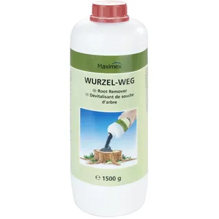 Maximex Wurzel-weg 1500 g, Beschleunigt den Zersetzungsprozess, Wirksamer Baumstumpf Wurzelentferner, Unschädlich für das Erdreich, Ø 9 x 26 cm