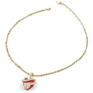 GUESS JUBN05474JWYGT/U Damen-Halskette Herz Schlange Goldfarben