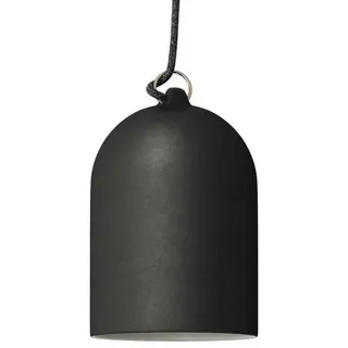 Creative Cables Textile Mini Bell Xs 1.2 M Hängelampe Mit Glühbirne - Slate / White - One Size