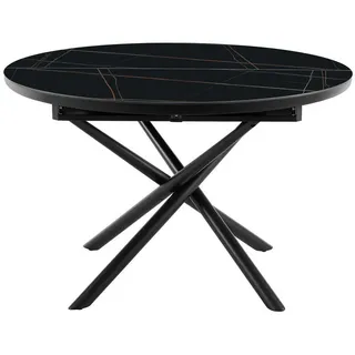 SalesFever Esstisch 120 cm Schwarz