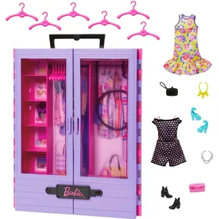 Barbie Puppenkleiderschrank Fashionistas Lila/Rosa