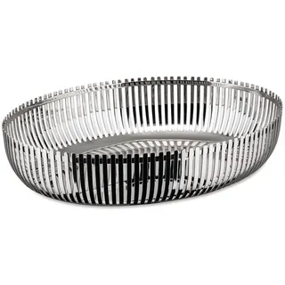 Alessi Oval Design Obstschale, 18/10 Edelstahl,