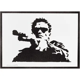 moreno-mata Echtes Handgemachtes Graffiti The Termi... Filme Aesthetic Poster & Kunstdrucke Bilder Arnold Plakat Handmade Deko Wandbilder Wohnzimmer Wanddeko Geschenke für Männer und Frauen