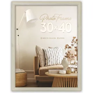 Fotorahmen aus MDF Genova weiß 40x50 cm