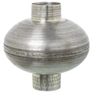 Alexandra House Living Vase, silberfarben, Metall, Antik-Finish, 50 x 33 x 33 cm