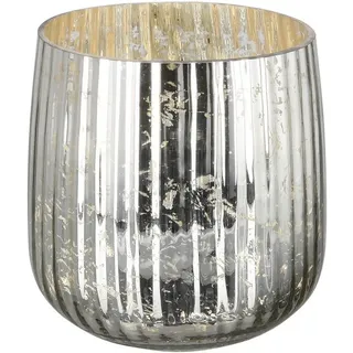 Fink Windlicht DARCY 18 cm silberfarben