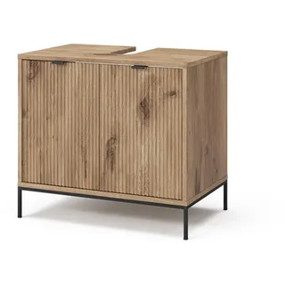 Vicco Waschtischunterschrank Eliza Viking Oak 70 x 63 cm mit 2 Türen, Model 49515 - Braun