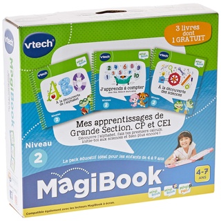 Vtech 80-489005 MES APPRENTISSAGES DE GDE Section, CP & CE1 Magibook – Lernbuch, Mehrfarbig