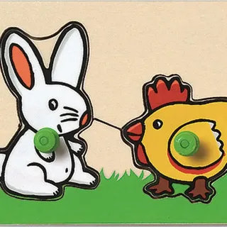 Djeco Farm Button Puzzle – Innovatives Spielzeug für kleine Entdecker