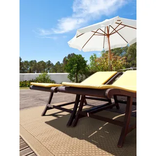 benuta In- & Outdoor Teppich Naoto Beige 120x170 cm | Pflegeleichter Teppich geeignet für Innen- und Außenbreich, Balkon Terrasse