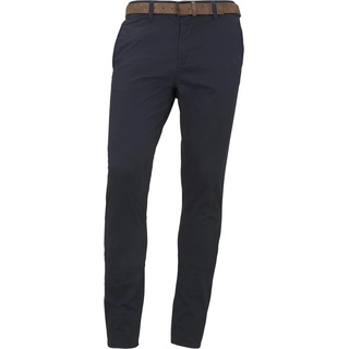 Tom Tailor Denim Chinohose, mit Gürtel, leicht vorgewaschen 36 Länge 32, marine, - 83399451-36 Länge 32