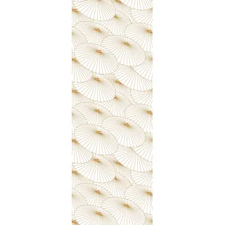 Vinyltapete QUEENCE "Ada", gold (weiß, gold), B:0,9m L:2,5m, Vinyl, Tapeten, Vinyltapete, 90x250cm, selbstklebend, kinderleichte Anbringung,, Sticker