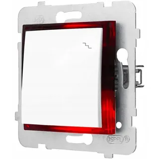 Ospel Aria Schalter Modul LED Rot ohne Rahmen - Rot
