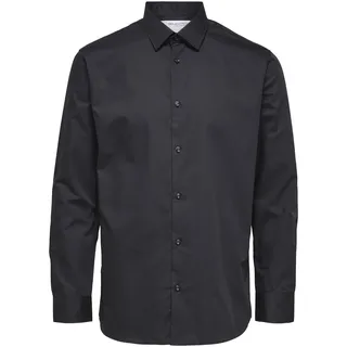 SELECTED HOMME Black Herren SLHSLIMETHAN Shirt LS Classic B NOOS Hemd, M