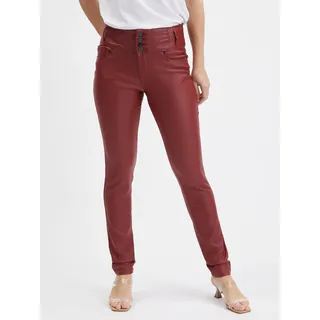Orsay Weinrote Skinny Fit Hose für Damen 319261-395000__40 - Rot