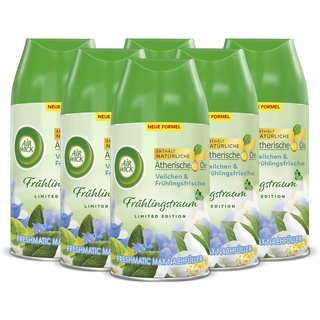 Air Wick Freshmatic Max Raumspray – Nachfüller für den Air Wick Freshmatic Max – Duft: Veilchen und Frühlingsfrische – 6 x 250 ml Nachfüller Raumduft und Lufterfrischer