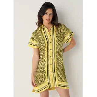 Victorio & Lucchino, V&L für Damen. 3569722 Sommerkleid gelb (S), Lässig, Polyester, Kurzarm