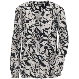 GOLDNER Tunika »Kurzgröße Tunika-Druckbluse«, schwarz