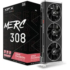 XFX Speedster MERC308 Radeon RX 6600 XT Black Gaming Grafikkarte mit 8GB GDDR6 HDMI 3xDP, AMD RDNATM 2 (RX-66XT8TBDQ)