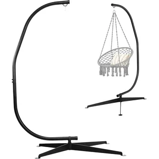 COSTWAY Hängesesselgestell, Gestell für Hängesessel/Hängestuhl, Hängestuhlgestell bis 150 kg belastbar, Hängesesselständer aus Metall, Hängesitzständer, Höhe 207 cm