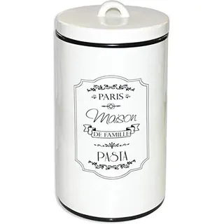 INDE Dose Paste mit Deckel Paris 14 x 24,5 cm, Metall, Mehrfarbig, Einheitsgröße
