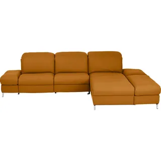 Himolla Ecksofa , Orange , Leder , Echtleder , Longlife-Leder , Ottomane rechts, L-Form , 319x213 cm , Blauer Engel, Goldenes M, Emas , erweiterbar, Typenauswahl, Lederauswahl, Stoffauswahl, Sitzqualitäten, seitenverkehrt erhältlich, Bettfunktion erhältlich, Hocker erhältlich, Rücken echt, individuell planbar , Wohnzimmer, Sofas & Couches, Wohnlandschaften, Ecksofas