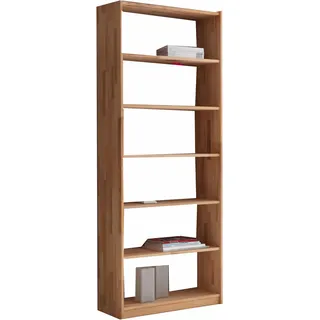 TICAA Kinderregal Simon 80 x 214 cm Buche massiv natur