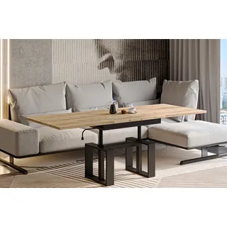 endo-moebel Endo-Möbel Couchtisch Empoli 110 bis 170 cm Wohnzimmertisch Synchronauszug Craft Eiche) - Hellbraun