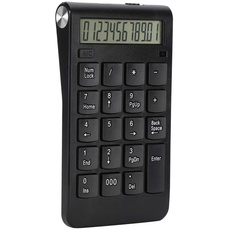 VBESTLIFE Ziffernblock, 20 Tasten 2.4G Wireless Numeric Keyboard Accounting Digitale Tastatur für PC/Laptop(Schwarz)